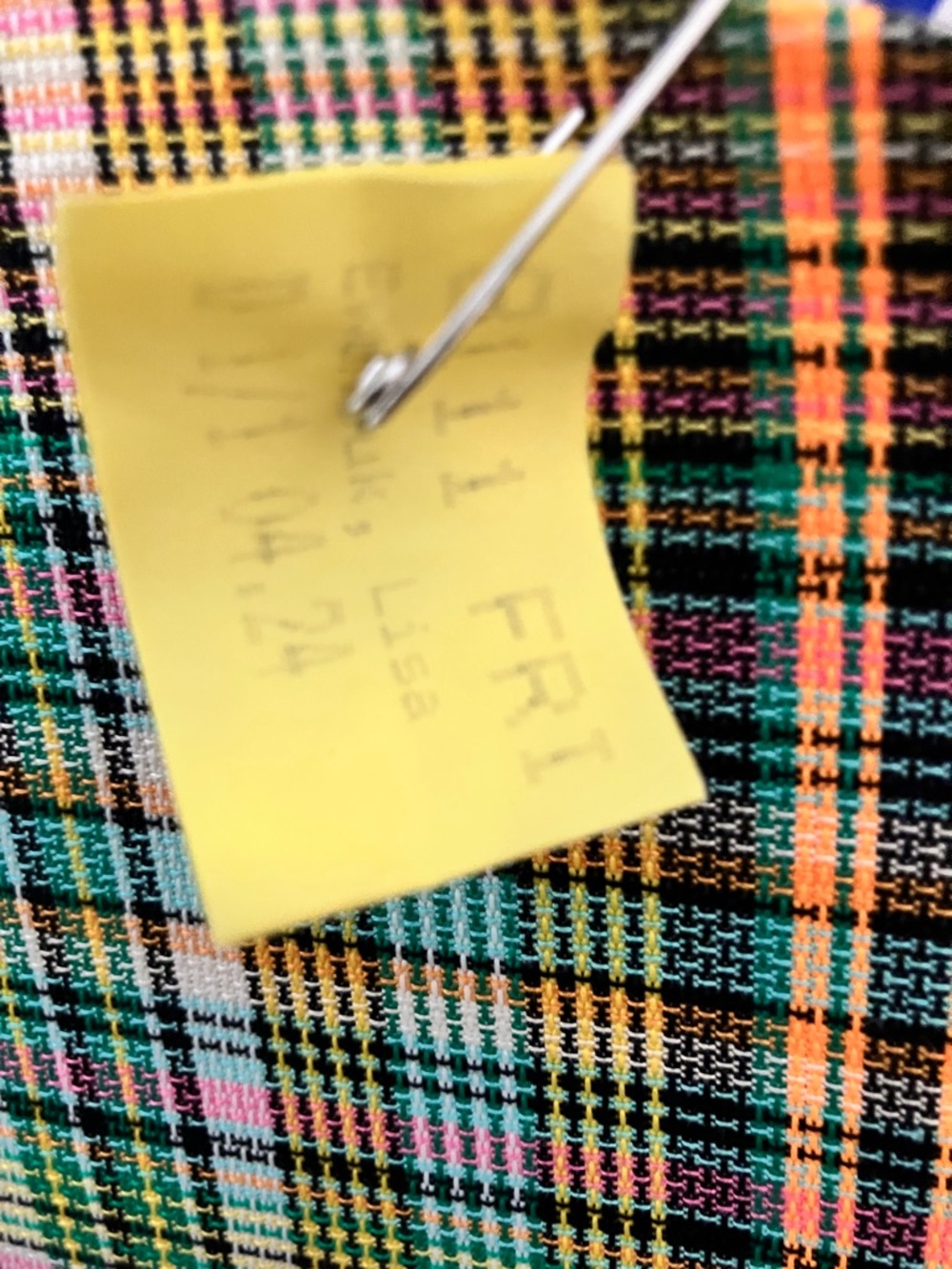 Lela Rose Handloomed Plaid Fringe Trim Fit & Flare Dress, Size 16 (1390) EUC - Picture 8 of 16